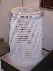 Aluminium box section tower