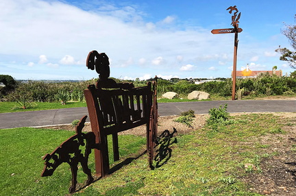 Cycle track sculpture