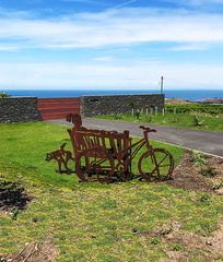 Cycle track sculpture