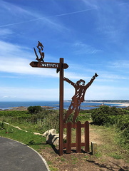 Cycle track sculpture