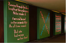 steel painted sculpture by Bettina Furnee