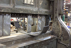 Shaping metal using our folding machine