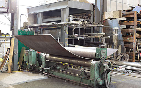 Rolling plate in our plate rollers