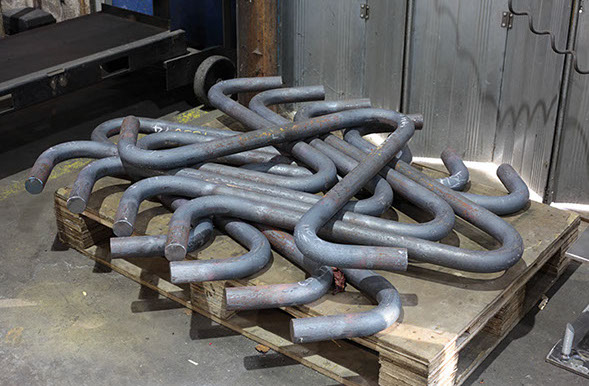 Formed mild steel round bar