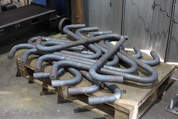 Formed bars using heat to bend