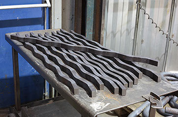 Folded mild steel handrails