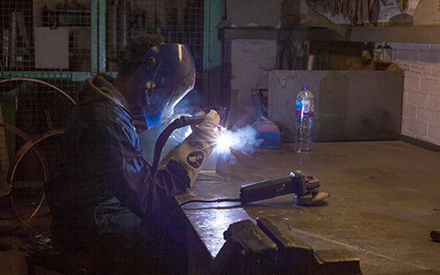 Welding using the TIG process
