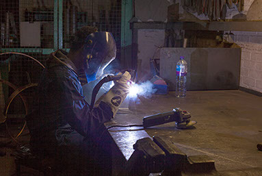Welding using the TIG process