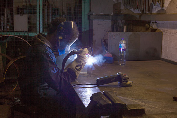 Welding using the TIG process