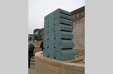 bronze memorial sculpture by Paul De Monchaux